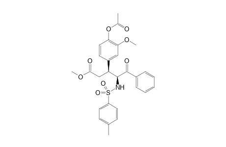(3S,4S)-methyl 3-(4-acetoxy-3-methoxyphenyl)-4-(4-methylphenylsulfonamido)-5-oxo-5-phenylpentanoate