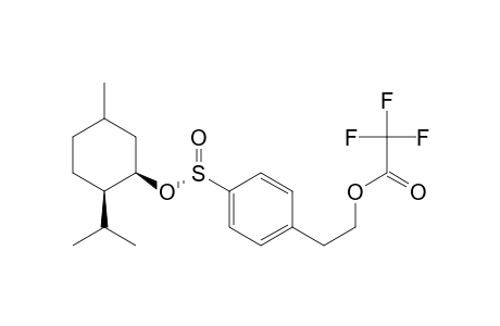 Acetic acid, trifluoro-, 2-[4-[[[5-methyl-2-(1-methylethyl)cyclohexyl]oxy]sulfinyl]phenyl]ethyl ester, [1R-[1.alpha.(S*),2.beta.,5.alpha.]]-