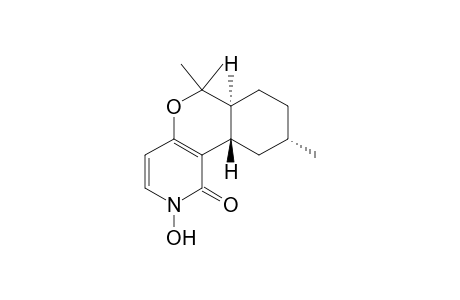 (6a.alpha.,9.alpha.,10a.beta.)-2,6,6a,7,8,9,10,10a-Octahydro-2-hydroxy-6,6,9-trimethyl-1H-[2]benzopyrano[4,3-c]pyridin-1-one