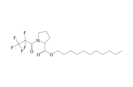 L-Proline, N-pentafluoropropionyl-, undecyl ester