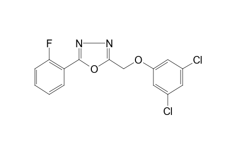 2-[(3,5-dichlorophenoxy)methyl]-5-(o-fluorophenyl)-1,3,4-oxadiazole