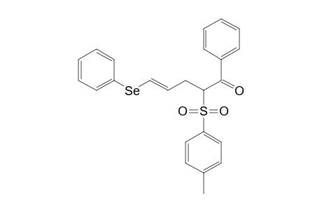 (E)-2-(4-methylphenyl)sulfonyl-1-phenyl-5-phenylselanylpent-4-en-1-one