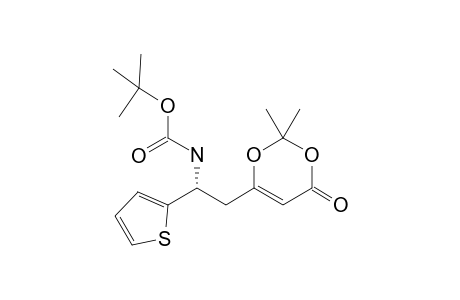 Tert-butyl (R)-(2-(2,2-dimethyl-4-oxo-4H-1,3-dioxin-6-yl)-1-(thiophen-2-yl)ethyl)carbamate