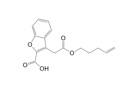 3-Pent-4-enyloxycarbonylmethylbenzofuran-2-carboxylic acid