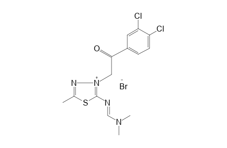 3-(3,4-dichlorophenacyl)-2-{[(dimethylamino)methylene]amino}-5-methyl-1,3,4-thiadiazolium bromide