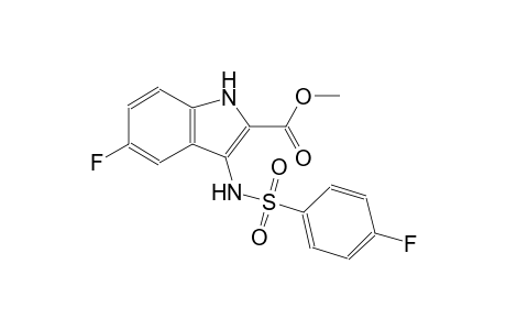 methyl 5-fluoro-3-{[(4-fluorophenyl)sulfonyl]amino}-1H-indole-2-carboxylate