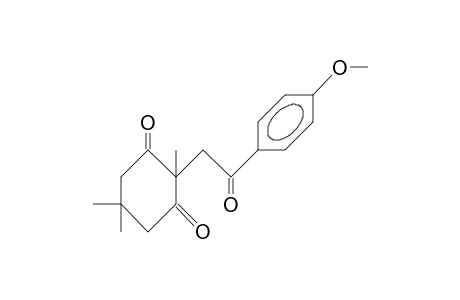 2,5,5-TRIMETHYL-2-(PARA-METHOXY)-ACETOPHENYL-CYCLOHEXA-1,3-DIONE