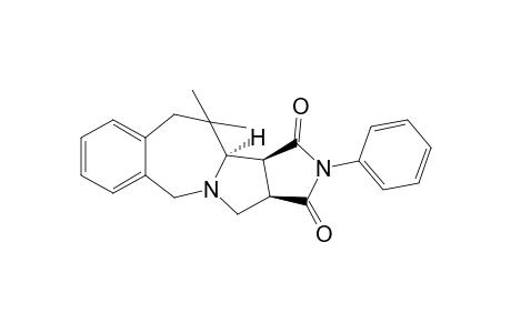 (3aS*,3bR*,11aR*)-4,4-Dimethyl-2-phenyl-3b,4,5,10,11,11a-hexahydro-3aH-2,10a-diazabenzo[f]cyclopropa[a]azulene-1,3-dione