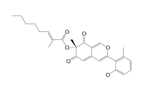 COHAERIN-A;3-(2-HYDROXYL-6-METHYLPHENYL)-(7S)-7,8-DIHYDRO-7-METHYL-6,8-DIOXO-6H-2-BENZOPYRAN-7-YL-2-METHYL-(2E)-OCTENOATE