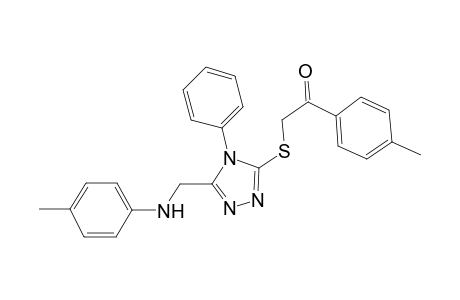 1-(4-methylphenyl)-2-{[4-phenyl-5-(4-toluidinomethyl)-4H-1,2,4-triazol-3-yl]sulfanyl}ethanone