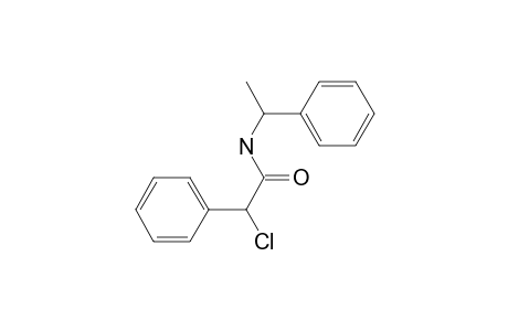 2-Chloranyl-2-phenyl-N-(1-phenylethyl)ethanamide