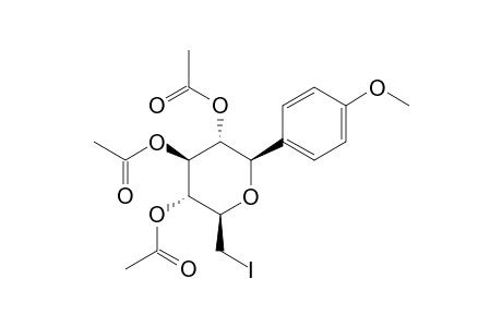 4-(2,3,4-TRI-O-ACETYL-6-DEOXY-6-IODO-BETA-D-GLUCOPYRANOSYL)-ANISOLE
