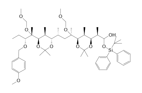 (2R,3S,4S,5R,6R,8R,9S,10S,11R,12R,13R)-3,5:9,11-Bis(isopropylidenedioxy)-1-tert-butyldiphenylsilyloxy-13-(4-methoxybenzyloxy)-6,12-bis(methoxymethoxy)-2,4,6,8,10,12-hexamethylpentadecan-1-ol