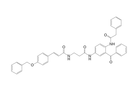 3-[[(E)-3-(4-benzoxyphenyl)acryloyl]amino]-N-[3-benzoyl-4-[(2-phenylacetyl)amino]phenyl]propionamide