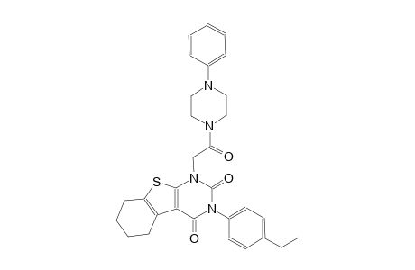 3-(4-ethylphenyl)-1-[2-oxo-2-(4-phenyl-1-piperazinyl)ethyl]-5,6,7,8-tetrahydro[1]benzothieno[2,3-d]pyrimidine-2,4(1H,3H)-dione