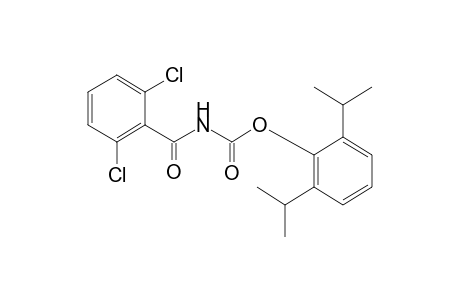 (2,6-dichlorobenzoyl)carbamic acid, 2,6-diisopropyl phenyl ester