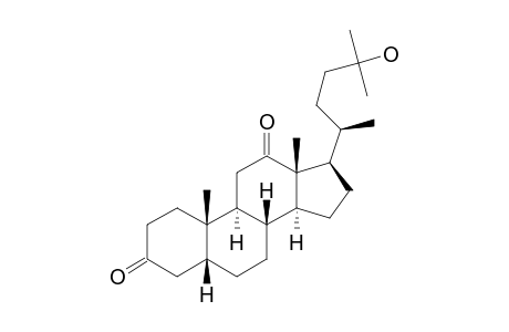 26,27-Dinorergostane-3,12-dione, 24-hydroxy-, (5.beta.)-