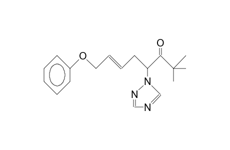 2,2-Dimethyl-4-(1,2,4-triazolyl)-8-phenoxy-trans-6-octen-3-one