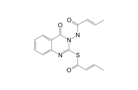 3-Crotonoylamino-2-crotonoylthio-4-(3H)-quinazolinone