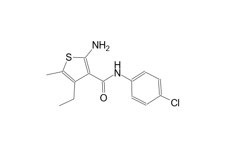 2-amino-N-(4-chlorophenyl)-4-ethyl-5-methyl-3-thiophenecarboxamide