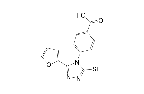 benzoic acid, 4-[3-(2-furanyl)-5-mercapto-4H-1,2,4-triazol-4-yl]-