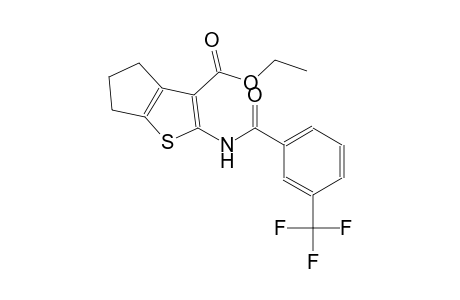ethyl 2-{[3-(trifluoromethyl)benzoyl]amino}-5,6-dihydro-4H-cyclopenta[b]thiophene-3-carboxylate