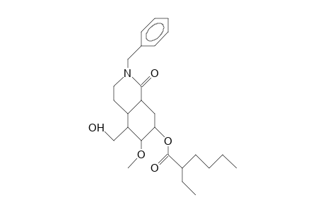 (4AR, 5S,6S,7S,8aS)-2-benzyl-7-(2-ethyl-hexanoyloxy-3,4,4a,5,6,7,8,8a-octahydro-6-methoxy-5-hydroxymethyl-1(2H)-isoquinol