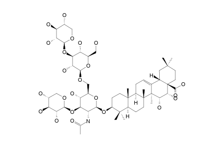 #1A;ENTAGENIC-ACID-MONODESMOSIDE;ENTAGENIC-ACID-3-O-BETA-D-XYLOPYRANOSYL-(1->3)-BETA-D-GLUCOPYRANOSYL-(1->6)-O-[BETA-D-XYLOPYRANOSYL-(1->3)]-2-ACETYLAMI