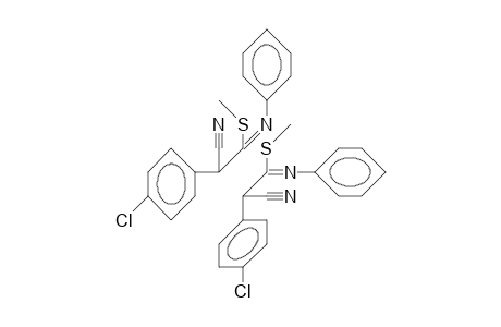 2,3-Bis([4-chloro-phenyl]-cyano)-1,4-bis(methylthio-phenylimino)-butane
