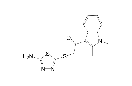 1-Ethanone, 2-[(5-amino-1,3,4-thiadiazol-2-yl)thio]-1-(1,2-dimethyl-1H-indol-3-yl)-