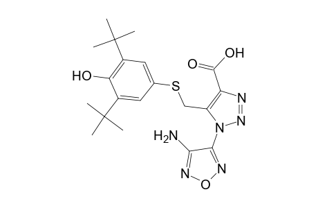 1H-1,2,3-triazole-4-carboxylic acid, 1-(4-amino-1,2,5-oxadiazol-3-yl)-5-[[[3,5-bis(1,1-dimethylethyl)-4-hydroxyphenyl]thio]methyl]-