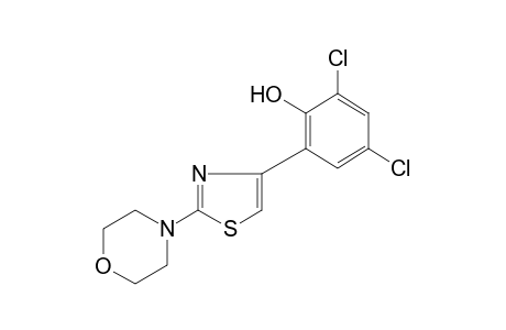 2,4-dichloro-6-(2-morpholino-4-thiazolyl)phenol