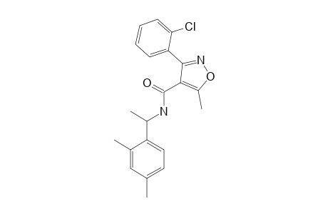 3-(o-chlorophenyl)-5-methyl-N-(alpha,2,4-trimethylbenzyl)-4-isoxazolecarboxamide