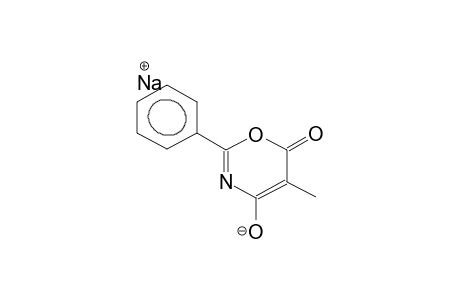 2-PHENYL-5-METHYL-4-HYDROXY-6H-1,3-OXAZIN-6-ONE, SODIUM SALT