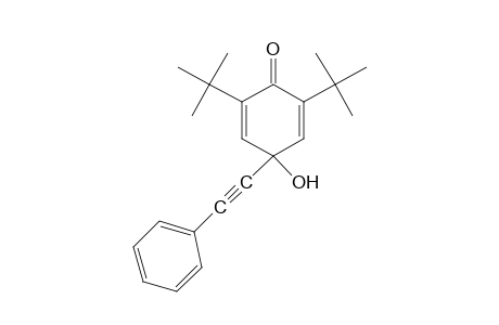 2,6-di-tert-butyl-4-hydroxy-4-(phenylethynyl)-2,5-cyclohexadien-1-one