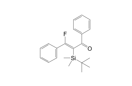 (E)-2-(t-Butyl)dimethylsilyl-3-fluoro-1,3-diphenylprop-2-en-1-one