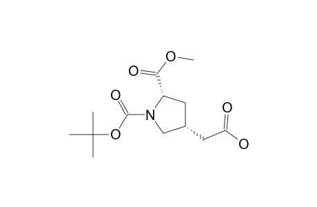 1,2-Pyrrolidinedicarboxylic acid, 4-(carboxymethyl)-, 1-(1,1-dimethylethyl) 2-methyl ester, (2S-cis)-