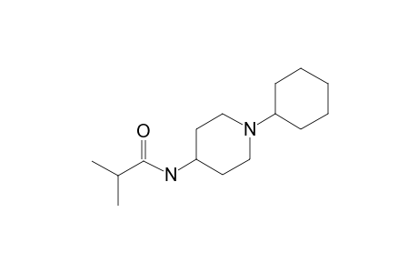 1-Cyclohexyl-4-piperidinamine, N-(2-methylpropionyl)-