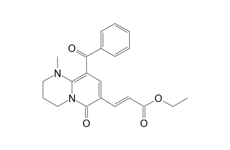 9-Benzoyl-7-[(E)-ethoxycarbonylvinyl]-1-methyl-1,2,3,4-tetrahydropyrido[1,2-a]pyrimidin-6-one