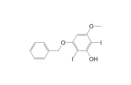 3-Benzyloxy-2,6-diiodo-5-methoxyphenol
