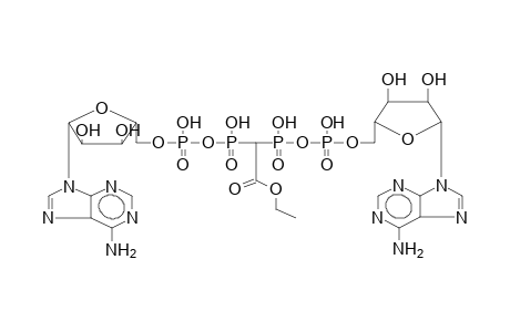 Symm-P1,P4-bis[(5'-adenosyl)phospho](beta-ethoxycarbonyl-alpha-phosphonoethyl)phosphonate