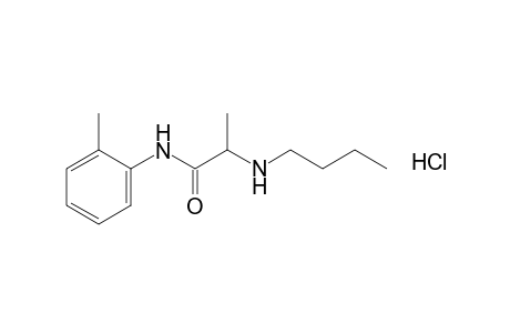 2-(butylamino)-o-propionotoluidide, monohydrochloride