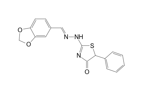 1,3-Benzodioxole-5-carbaldehyde (4-oxo-5-phenyl-4,5-dihydro-1,3-thiazol-2-yl)hydrazone