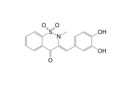 4H-1,2-benzothiazin-4-one, 3-[(3,4-dihydroxyphenyl)methylene]-2,3-dihydro-2-methyl-, 1,1-dioxide, (3Z)-