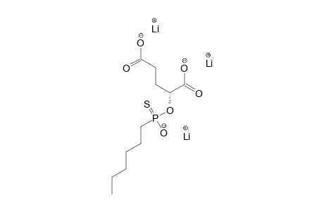 (+)-P-2-(S)-[HYDROXY-(N-HEXYL)-PHOSPHINOTHIOYLOXY]-PENTANEDIOIC-ACID-TRILITHIUM-SALT