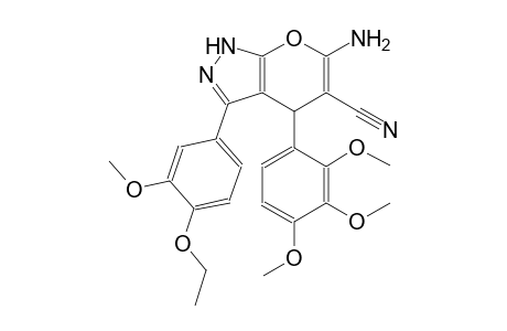 6-amino-3-(4-ethoxy-3-methoxyphenyl)-4-(2,3,4-trimethoxyphenyl)-1,4-dihydropyrano[2,3-c]pyrazole-5-carbonitrile