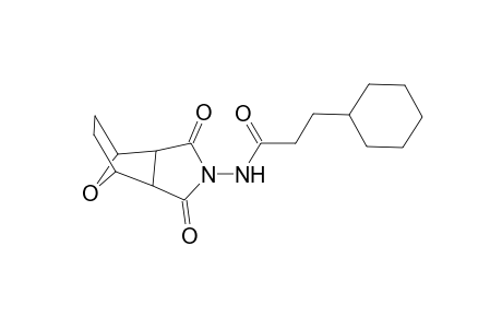 3-cyclohexyl-N-(3,5-dioxo-10-oxa-4-azatricyclo[5.2.1.0~2,6~]dec-4-yl)propanamide