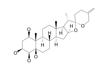 RAMNOGENIN-A;1-BETA,3-BETA,4-BETA,5-BETA-TETRAHYDROXY-SPIROSTAN-25(27)-ENE