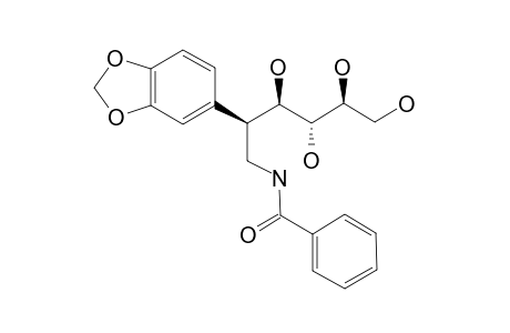 [(2-R,3-R,4-S,5-S)-2-(3',4'-METHYLENEDIOXY)-PHENYL-3,4,5,6-TETRAHYDROXY]-HEXYL_BENZAMIDE