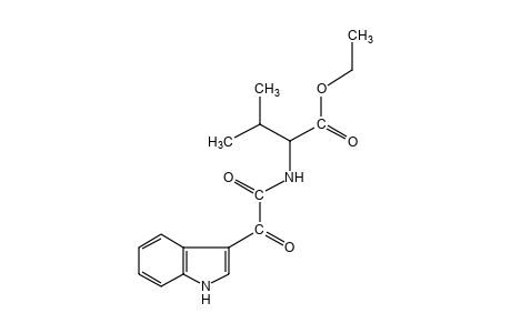 N-[(indol-3-yl)glyoxyloyl]valine, ethyl ester